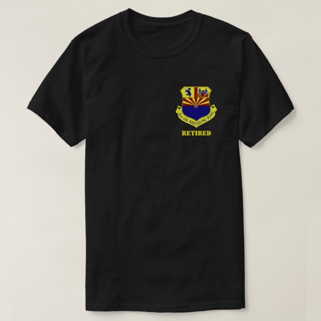 161e T-Shirt ARW avec le 161e bouclier pétrolier (Design devant)