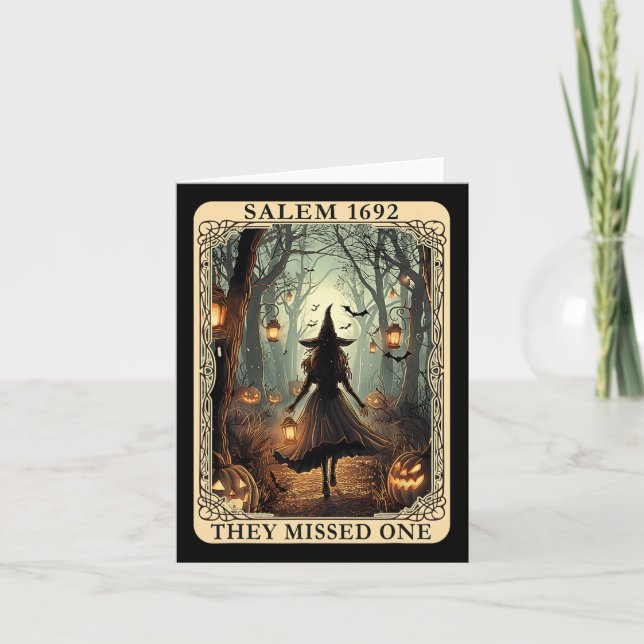 1692 Sorcière Halloween Ils Ont Manqué Une Carte T (Devant)