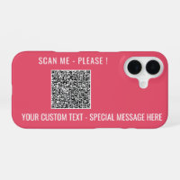 Analyse de code QR personnalisée et coque iphone d