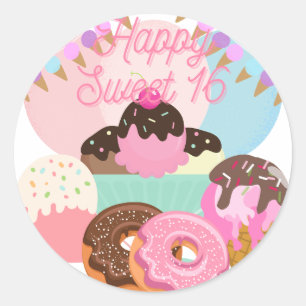 16 autocollants doux