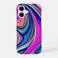 Coque iphone de flux de vague psychédélique