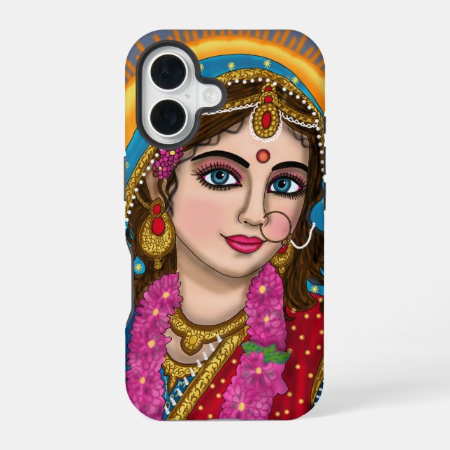 16 coque iphone déesse radha (Verso)