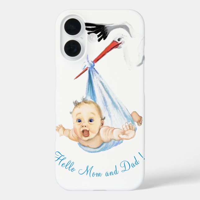 16 Coque iphone pour bébé portatif - Texte personnali (Verso)