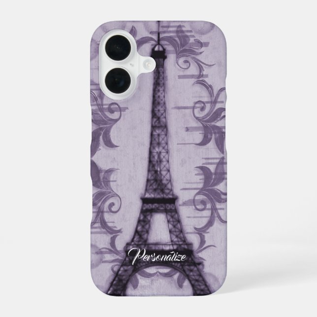 16 Coque iphone tour Lavender Eiffel (Verso)