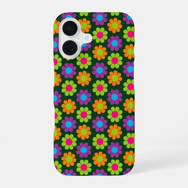 16 Coque iphone unique Pop Flower (Verso)