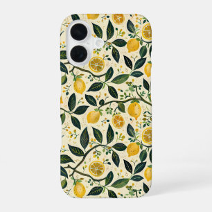 16 Coque pour iPhone à motif citron esthétique d'été
