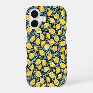 16 Coque pour iPhone à motif citron esthétique d'été