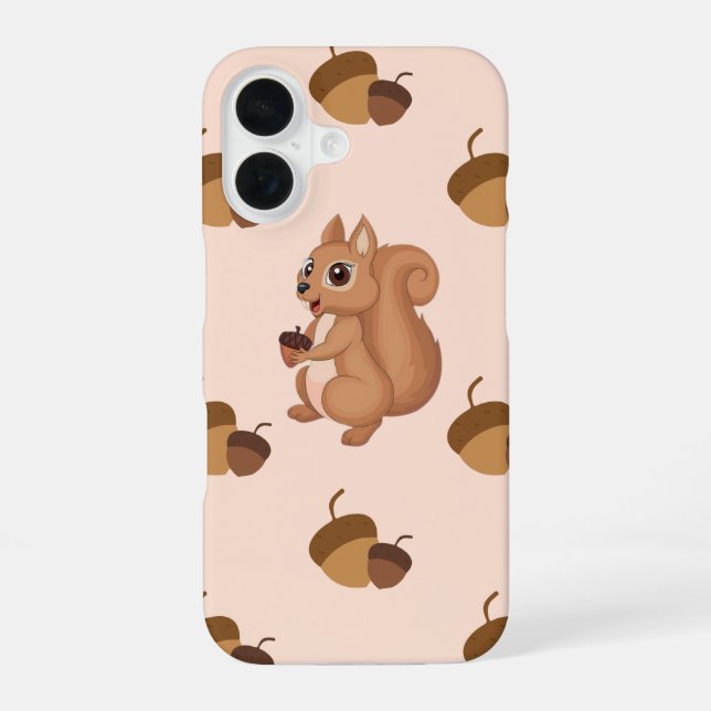 16 Cute écureuil avec coque iphone Acorn (Verso)
