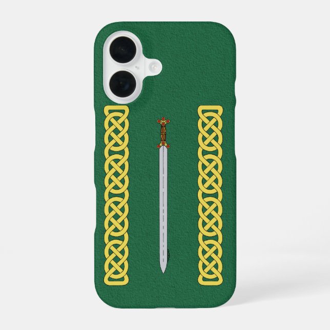 16 Épée celtique antique et coque iPhone à entrelacs (Verso)