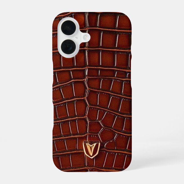 16 Faux Alligator Imprimé sur Coque iphone (Verso)
