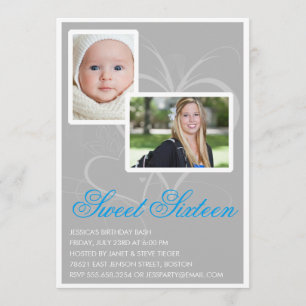 16 invitations à la fête d'anniversaire