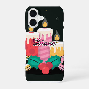 16 Modèle de coque iPhone Bougies de vacances personn
