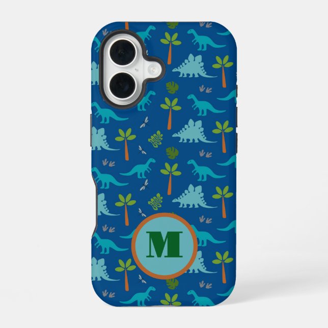 16 Monogram Dinosaur iPhone / coque ipad (Verso)