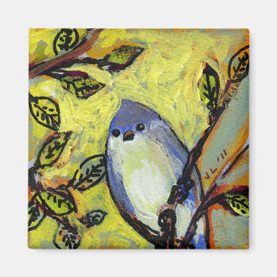 16 oiseaux, aucuns 12 - aimant carré