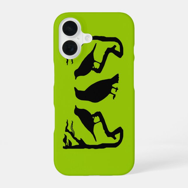 16 Oiseaux Silhouette coque iphone (Verso)