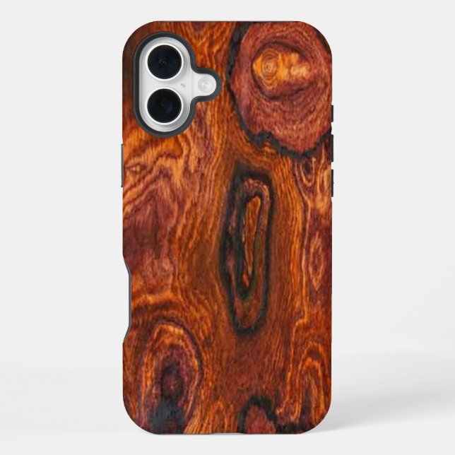 16 Plus Cocobolo (bois) Finish iPhone 5 coque (Verso)