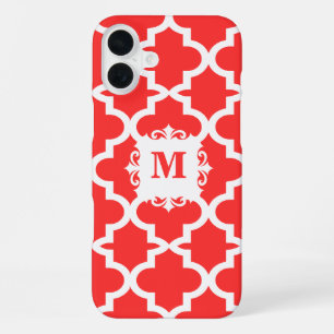 16 Plus Coque iPhone personnalisée avec carreau marocain C