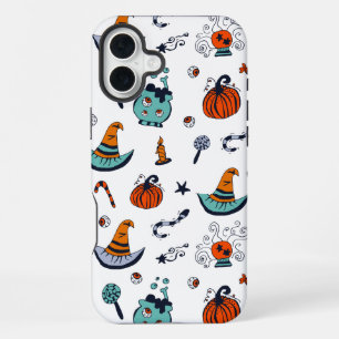 16 Plus Déplaisant Cute Halloween coque iphone blanc