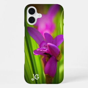 16 Plus Personnalisé coque iphone de pomme de fleur rose
