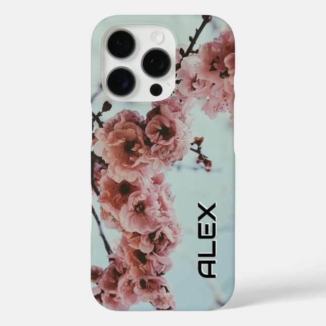 16 Pro Cherry Blossom coque iphone - Élégant printemps fl (Verso)