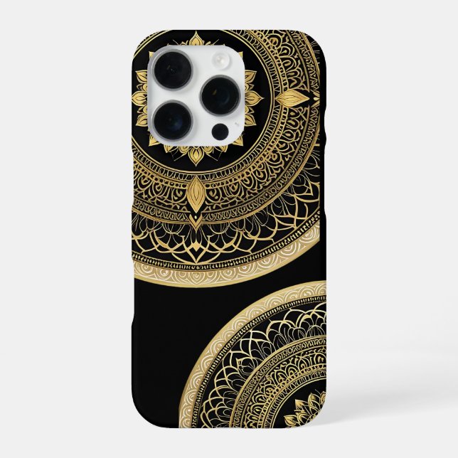 16 Pro coque iphone avec Mandala Art Design (Verso)