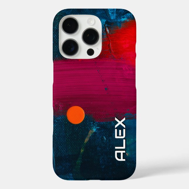 16 Pro coque iphone d'art Abstrait (Verso)