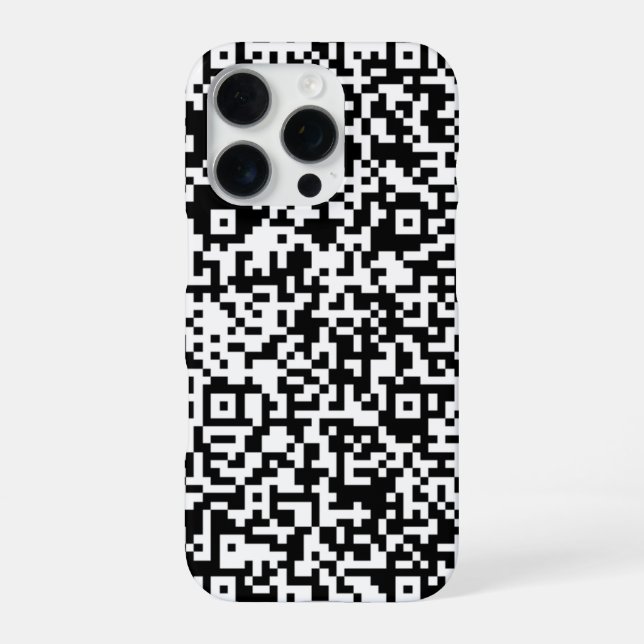 16 Pro Coque iphone de code QR personnalisé (Verso)