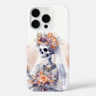 16 Pro Coque iphone éffrayant de squelette d'Halloween
