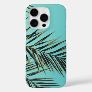 16 Pro Coque iphone feuille de palme - Ciel bleu tropical