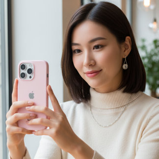 16 Pro Coque iphone rose Pastel personnalisé avec personn