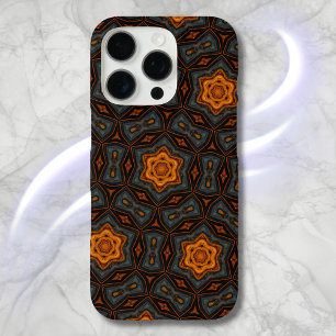 16 Pro Couleurs d'automne Bleu, Gris, coque iphone or