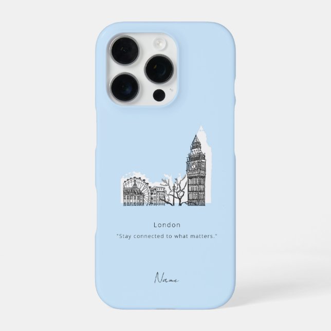16 Pro London Tone Sketch coque iphone (Verso)
