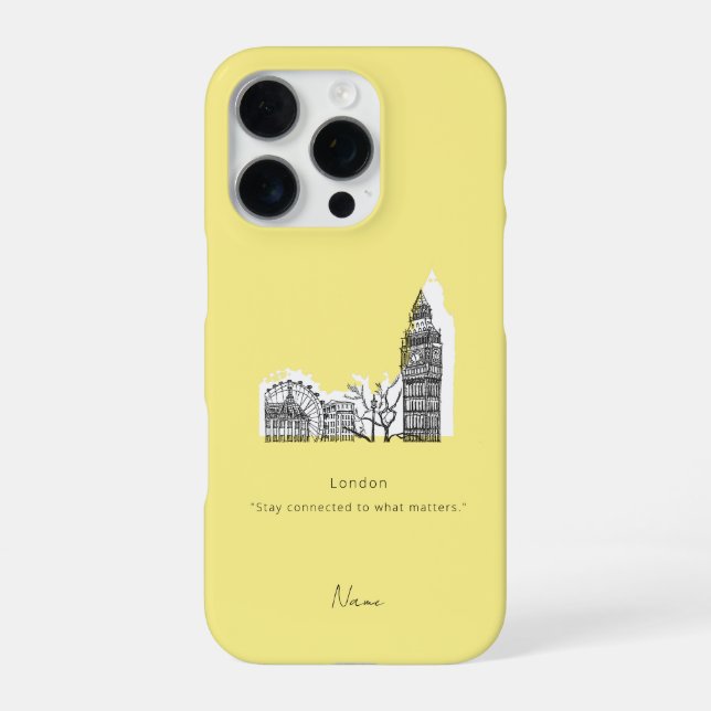 16 Pro London Tone Sketch coque iphone (Verso)