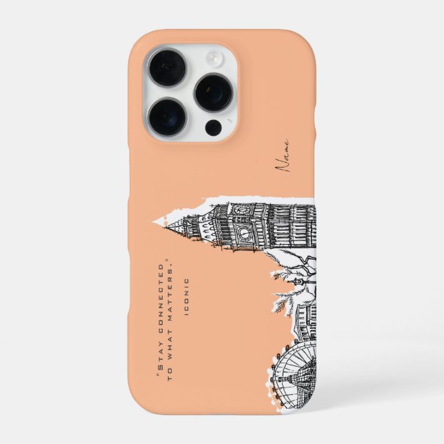 16 Pro London Tone Sketch coque iphone (Verso)