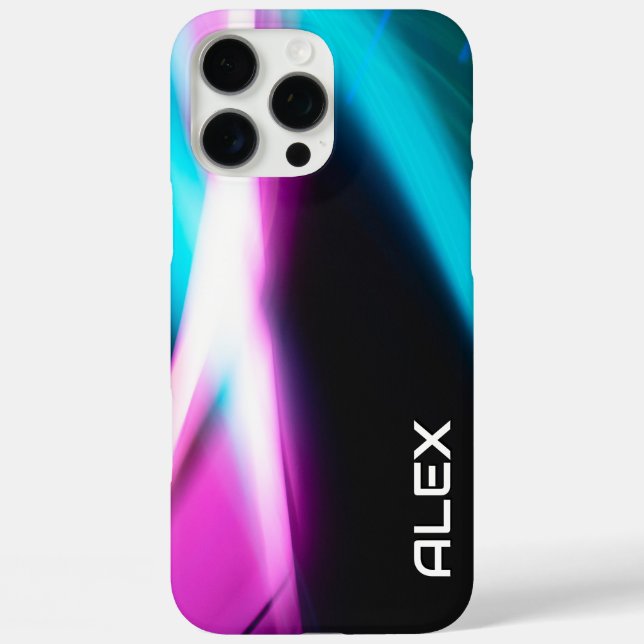 16 Pro Max Abstrait Cyan, Magenta & Black coque iphone dynami (Verso)