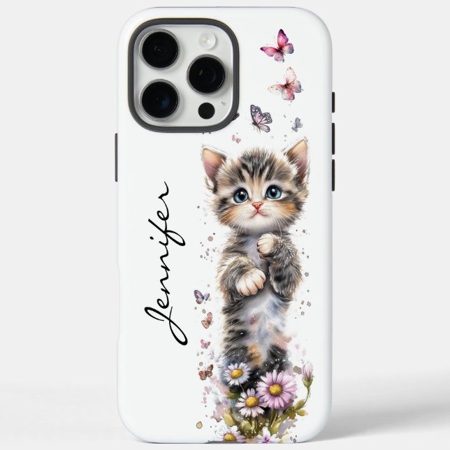 16 Pro Max Adorable Cute Kitten iPhone / coque ipad (Verso)