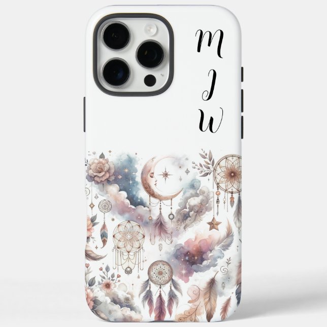 16 Pro Max Boho Indian Feather iPhone / coque ipad (Verso)