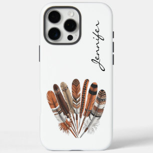 16 Pro Max Boho Prairie Spirit Feather iPhone / coque ipad