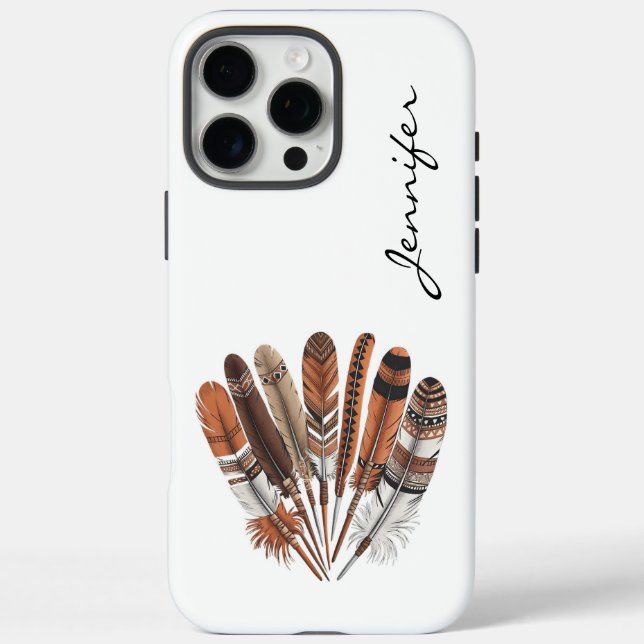 16 Pro Max Boho Prairie Spirit Feather iPhone / coque ipad (Verso)