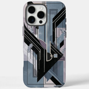 16 Pro Max Coque iphone Abstrait géométrique Art déco