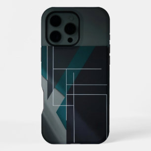 16 Pro Max Coque iphone Abstrait géométrique moderne