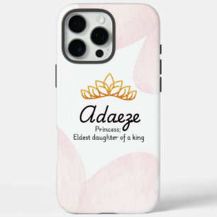 16 Pro Max Coque iphone Adaeze personnalisé