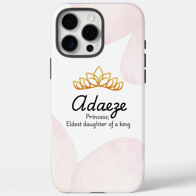 16 Pro Max Coque iphone Adaeze personnalisé (Verso)