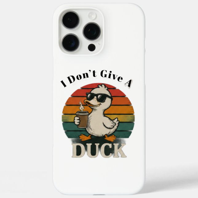 16 Pro Max Coque iPhone Canard Mignon – Dessin de Canard (Verso)