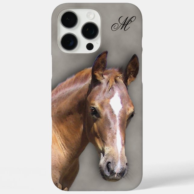 16 Pro Max Coque iphone de cheval (Verso)