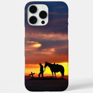 16 Pro Max Coque iphone de la prière de cowboy