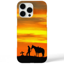 Coque iphone de la prière de cowboy