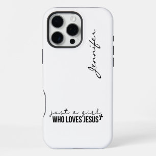 16 Pro Max Coque iPhone Faith Minimaliste Moderne Mignonne