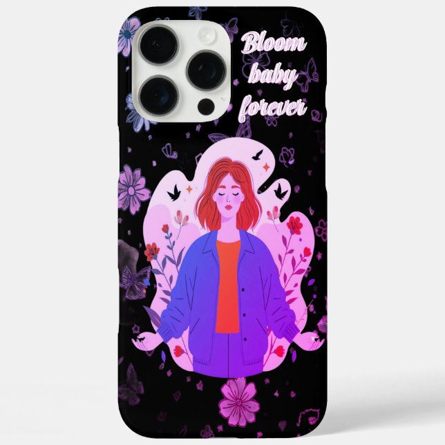 16 Pro Max coque iphone fille beauté bloom pour toujours (Verso)