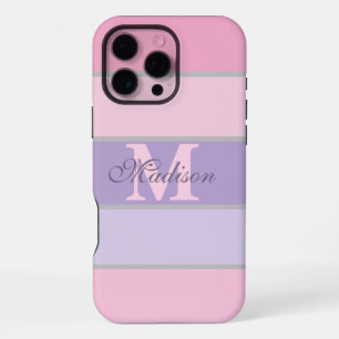 16 Pro Max coque iPhone / iPad pastel rose et violet